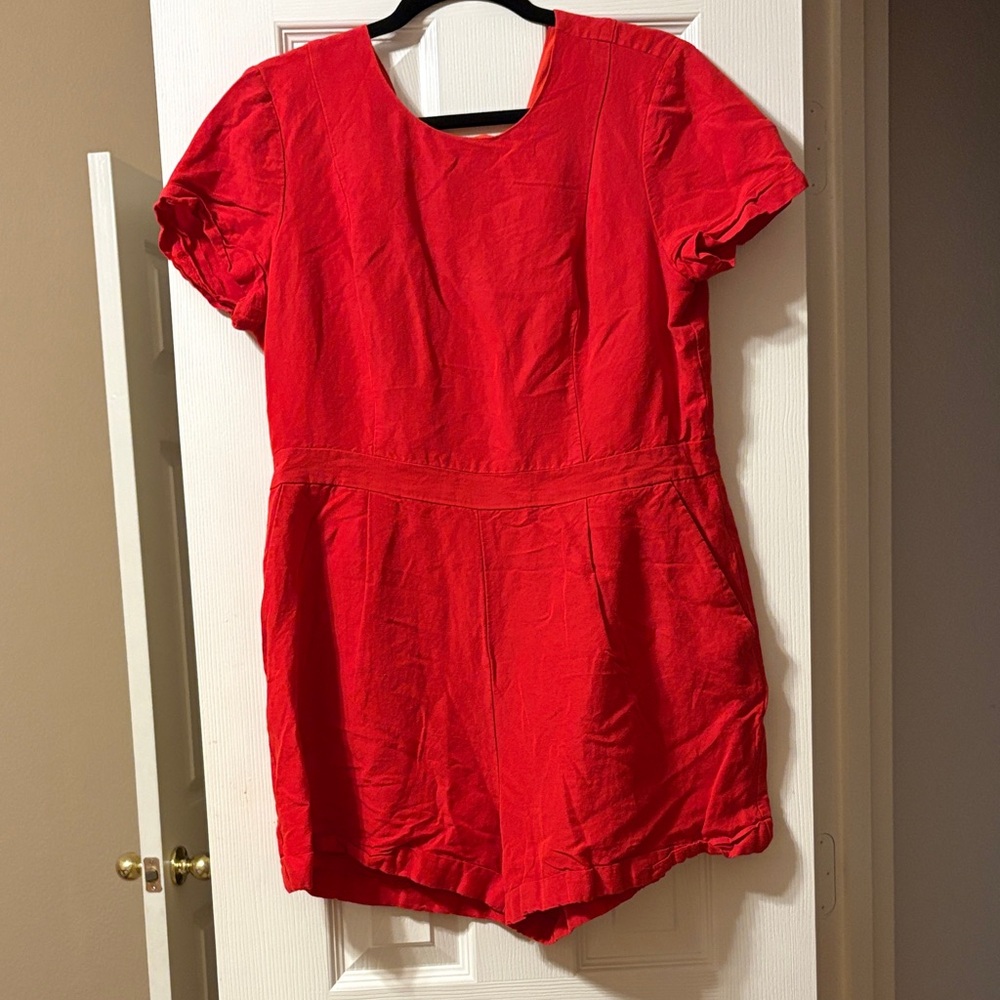 Banana Republic Red Jumpsuit
